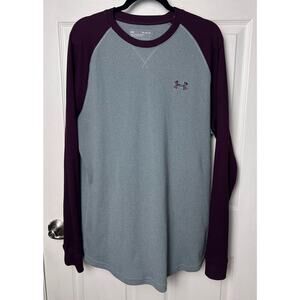 Under Armour Men's Loose Fit Waffle Knit Shirt Long Sleeve Shirt Size Large